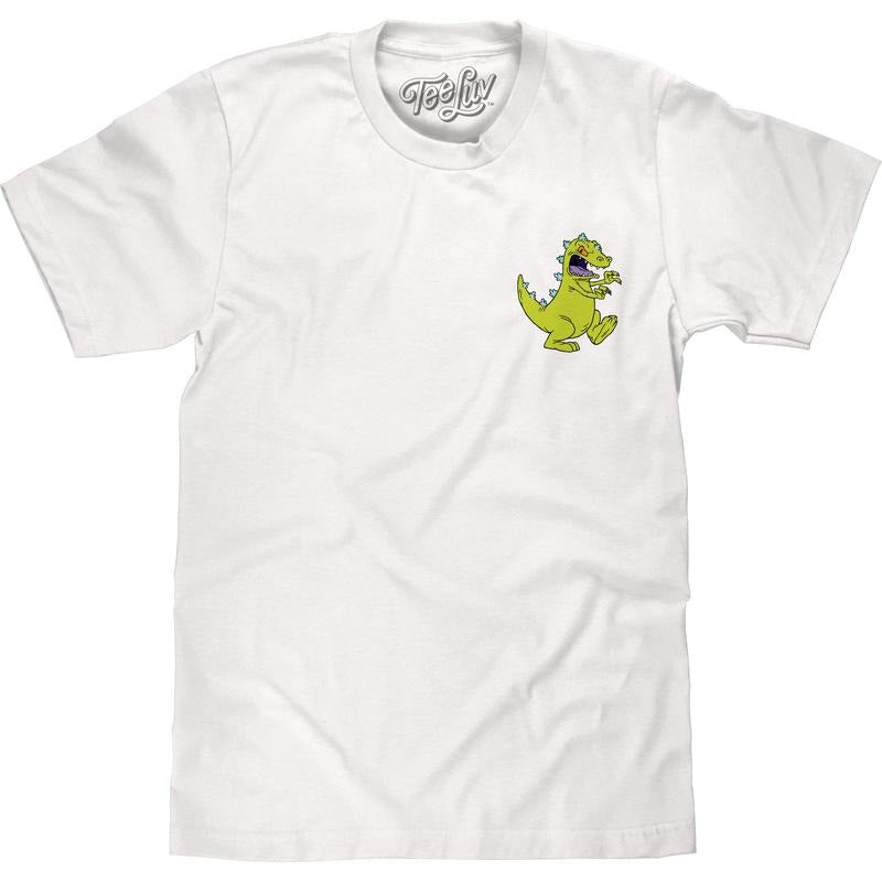 Rugrats Reptar Front and Back Print T-Shirt - White Hoodie, Sweatshirt | UrbanDripWear.com