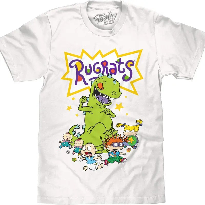 Rugrats Reptar T-Shirt - White Hoodie, Sweatshirt | UrbanDripWear.com