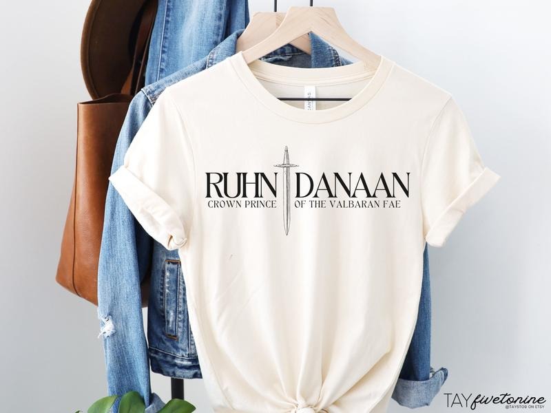 Ruhn Dannan Tshirt, Crescent City Crown Prince of the Valbaran Fae, Sarah J Maas inspired Hoodie, Sweatshirt