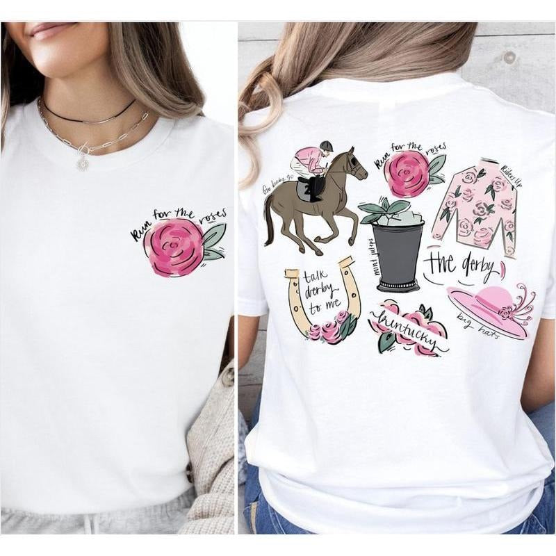 Run For The Roses T-Shirt, Derby Day Sweater, Derby Vibes T-Shirt, Derby Time T-Shirt, Horse Racing T-Shirt, Horse Lover...