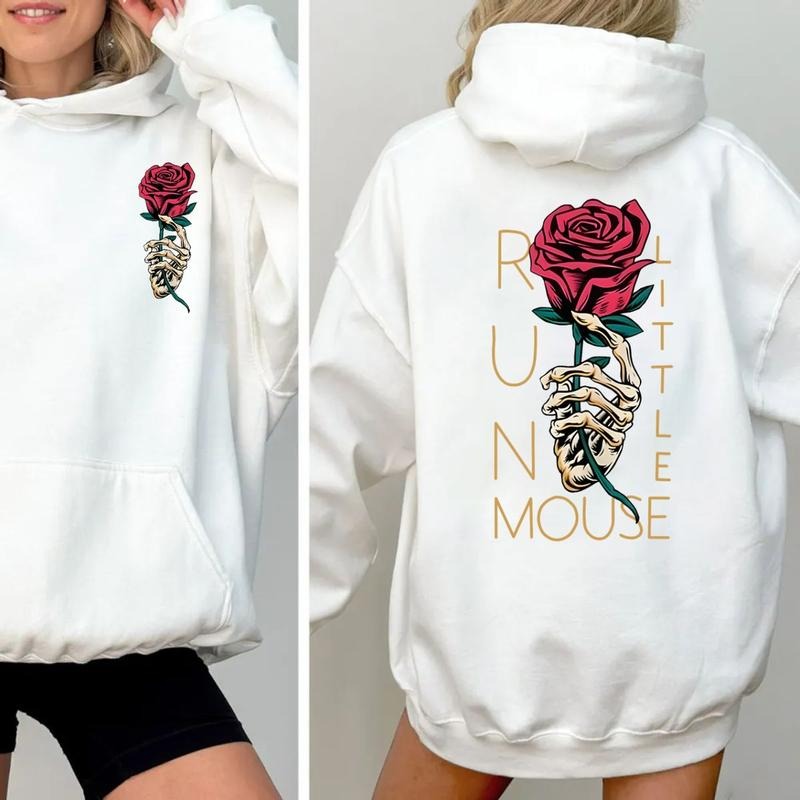 Run Little Mouse T Shirt, Dark Romance Merch, Book Lover Gift, Rose Shirt, Smut Reader, Haunting Adeline Shirt, Unisex Sweater Pullover Tee