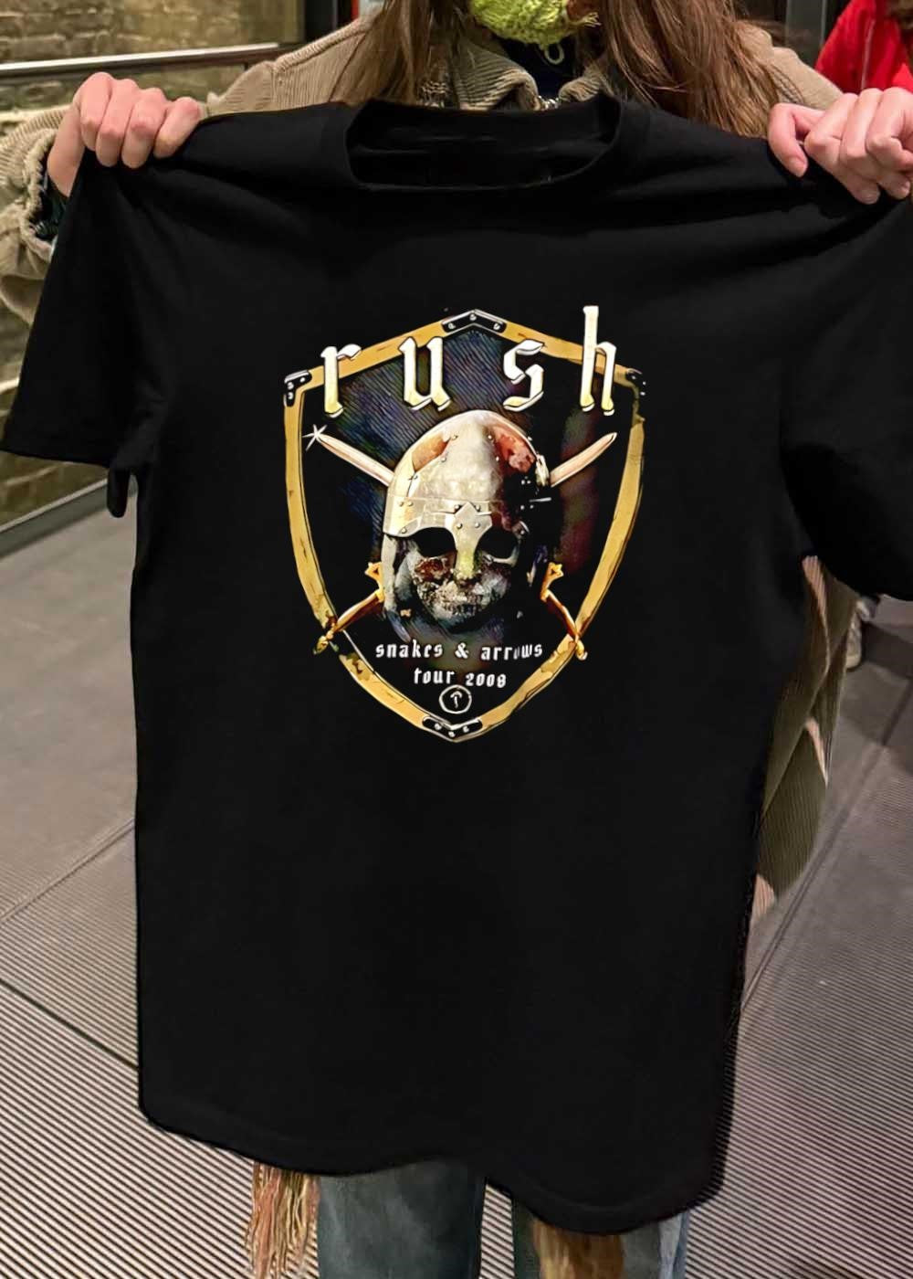 Rush Snakes And Arrows Tour 2008 Skull Helmet shirt