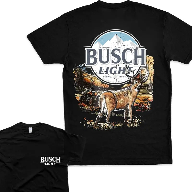 Rustic Busch Light T-shirt Bold Hunting and Nature Casual Womenswear ,Men Top Hoodie, Sweatshirt | UrbanDripWear.com