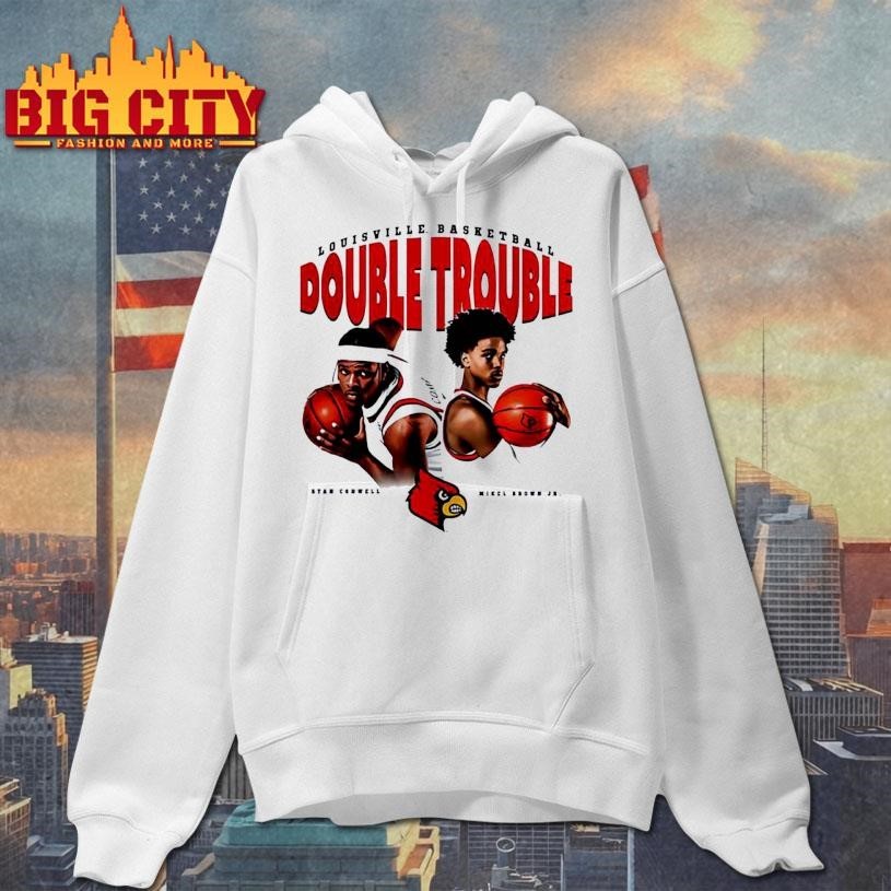 Ryan Conwell and Mikel Brown Jr Louisville Cardinals Double Trouble Shirt