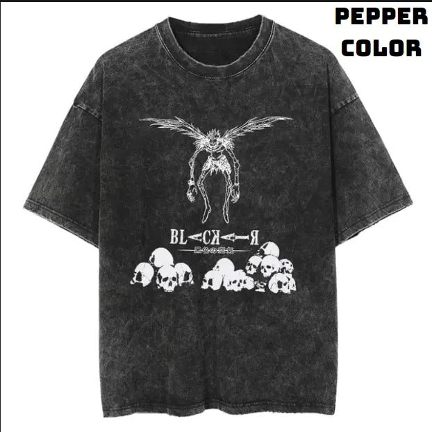 Ryuk Death Skull Vintage Graphic Tees, Ryuk Tshirt , Death Note Shirts, Anime Clothing, Unisex Manga Anime Shirt Top...