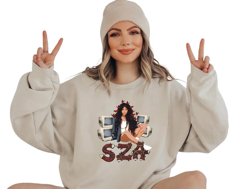 S.Z.A SOS shirt, S.Z.A Sweatshirt, Trendy shirt, Gift For Fans Hoodie | UrbanDripWear.com