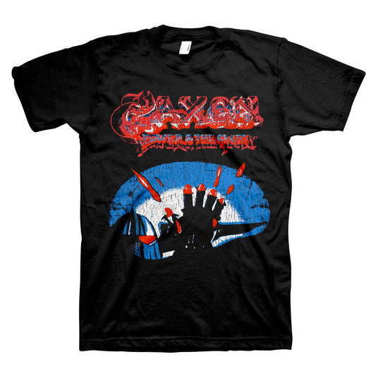 SAXON Powerful T-Shirt, Power & Glory Vintage