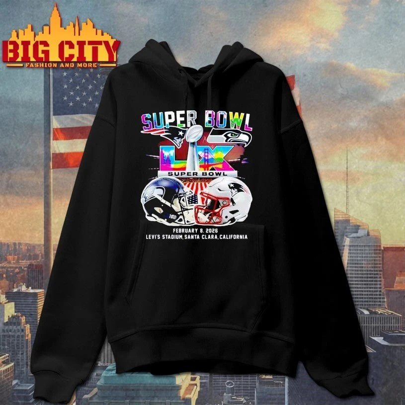 SB LX 2026 Patriots vs Seahawks Levi’s Stadium t-shirt