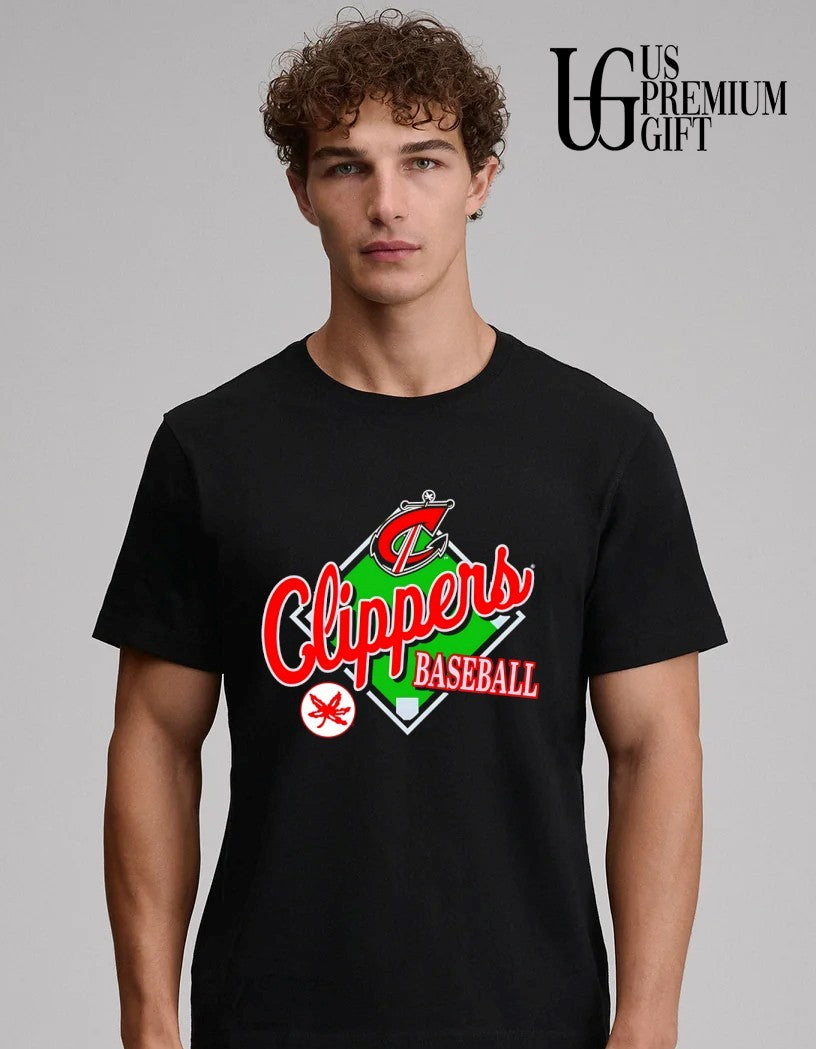 Columbus Clippers x Ohio State baseball shirt