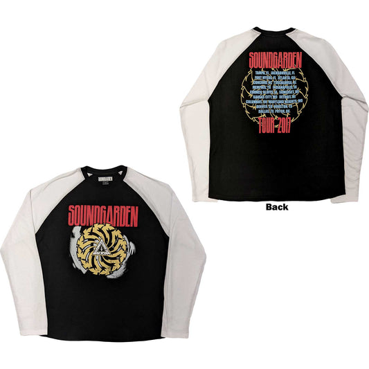 Soundgarden Unisex Raglan T-Shirt: Tour 2017 (Back Print)