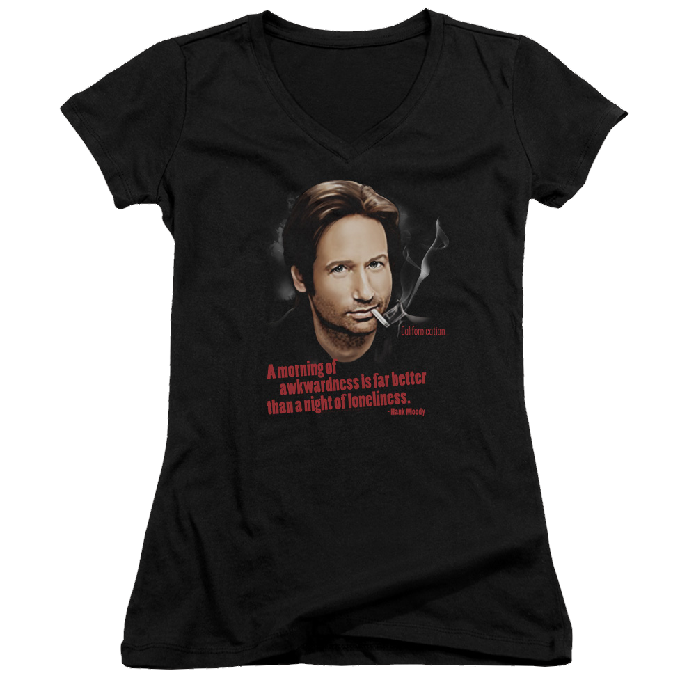 Californication Morning Night - Juniors V-Neck T-Shirt