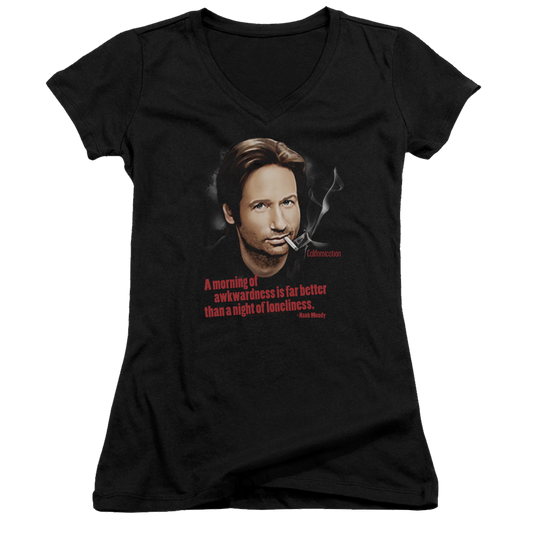 Californication Morning Night - Juniors V-Neck T-Shirt