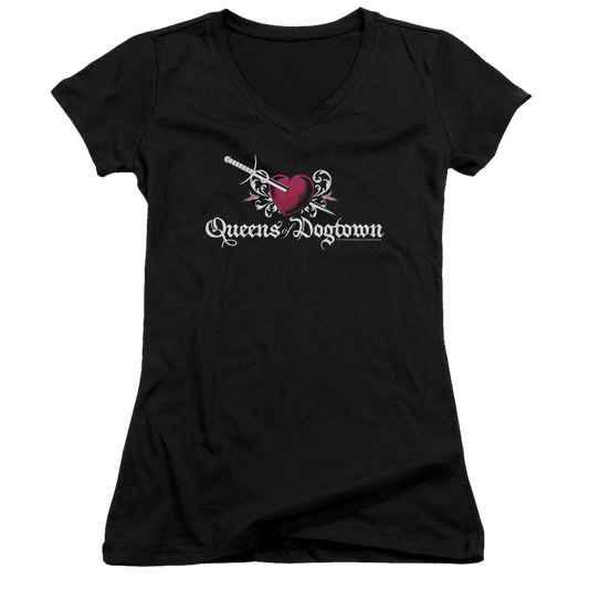Californication Queens Of Dogtown - Juniors V-Neck T-Shirt