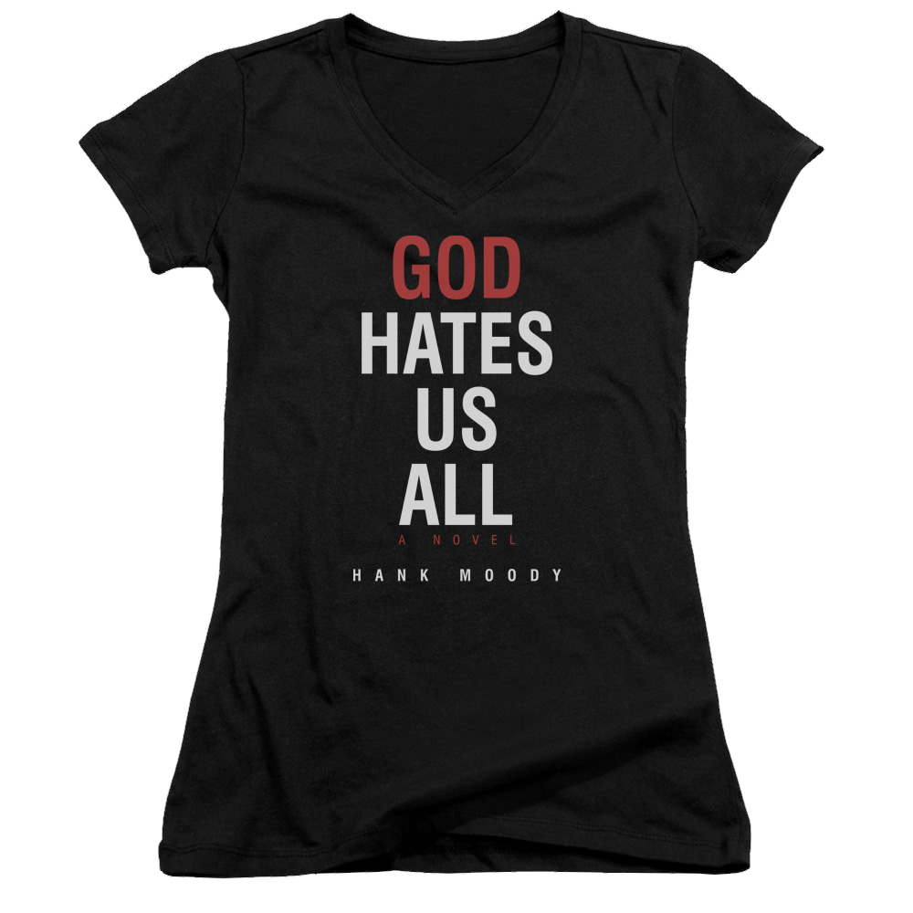 Californication Book Cover - Juniors V-Neck T-Shirt