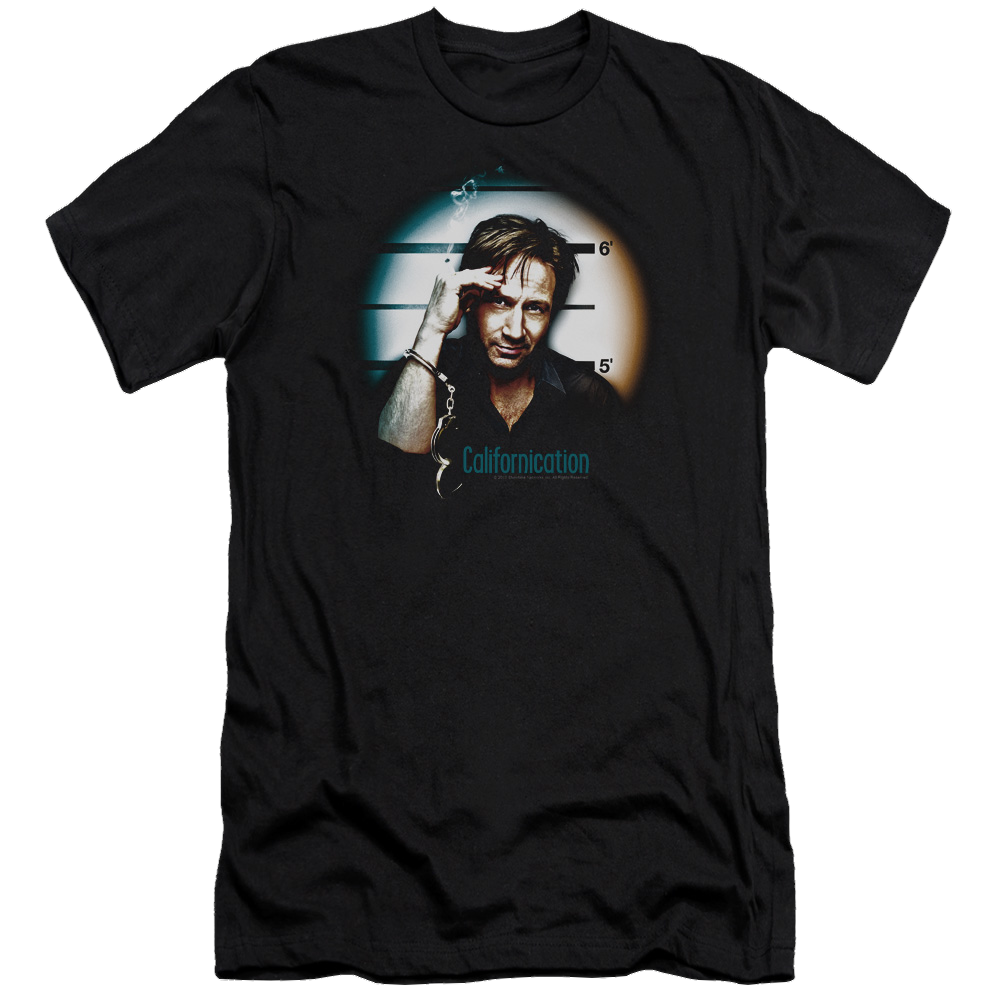 Californication In Handcuffs - Men's Premium Slim Fit T-Shirt