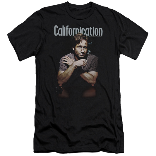 Californication Smoking - Men's Premium Slim Fit T-Shirt