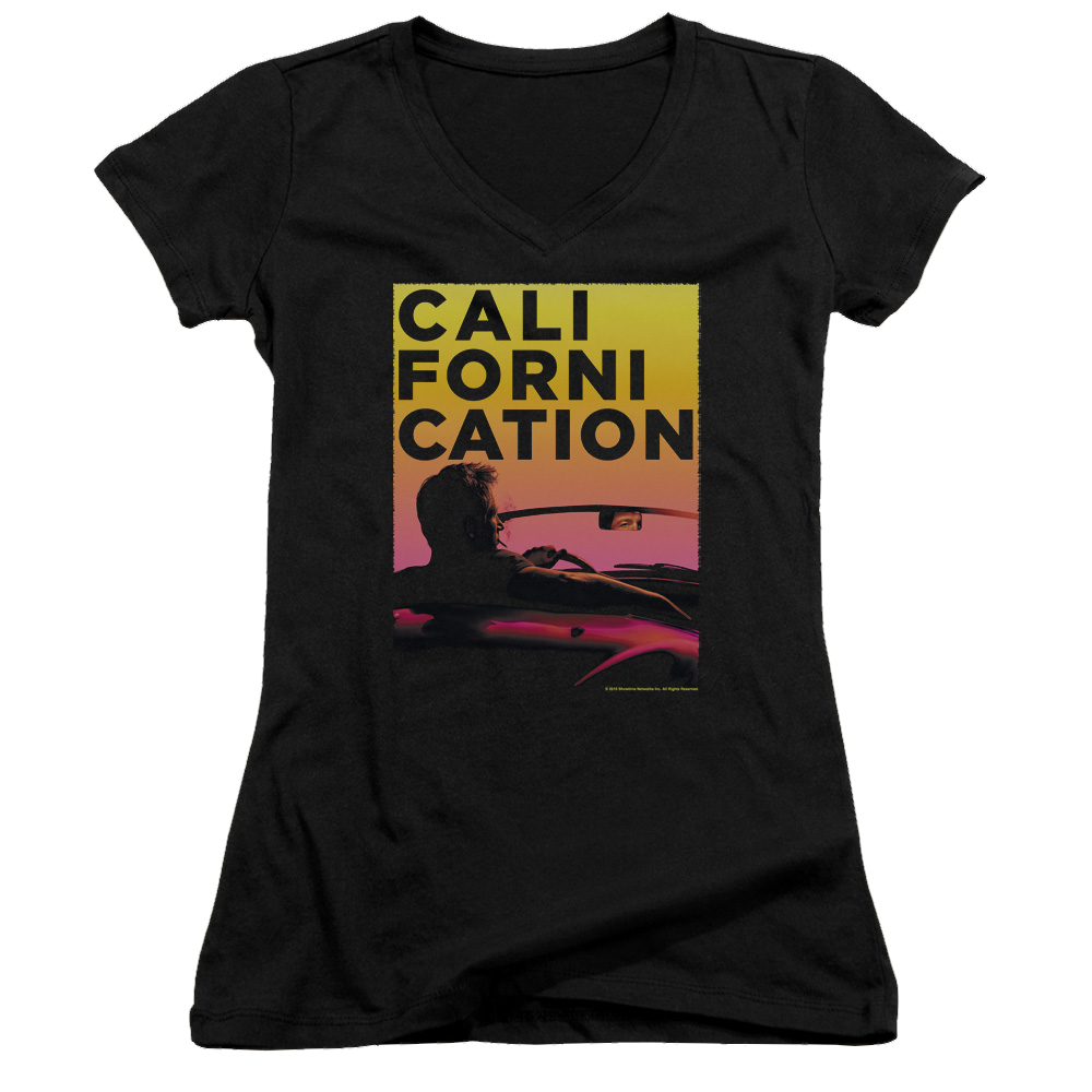 Californication Sunset Ride - Juniors V-Neck T-Shirt