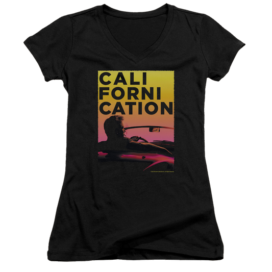 Californication Sunset Ride - Juniors V-Neck T-Shirt