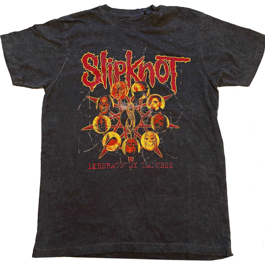 Slipknot Burn Out Unisex T-shirt - Liberate ( Back Print - Dip Dye)