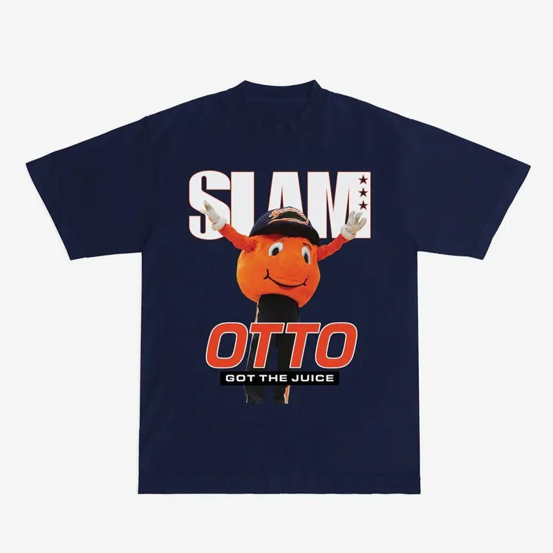 SLAM Syracuse Mascot Cover Tee Classic Cotton Short Sleeve Crew Neck Graphic T-Shirt Hoodie, Sweatshirt | UrbanDripWear.com