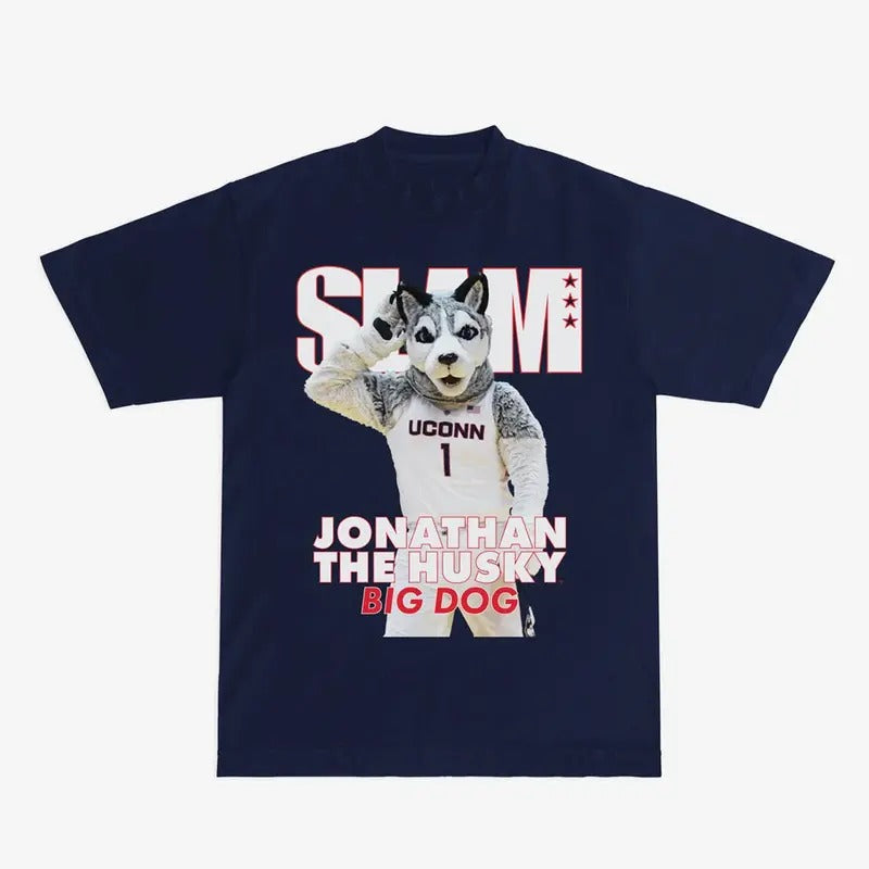 SLAM UConn Mascot Cover Tee - Classic Gildan 5000 T-Shirt Hoodie, Sweatshirt | UrbanDripWear.com
