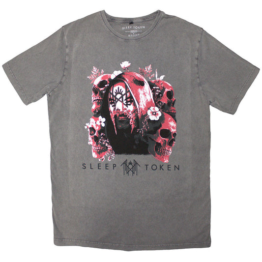 Sleep Token Unisex T-Shirt - SKULLS & FLOWERS