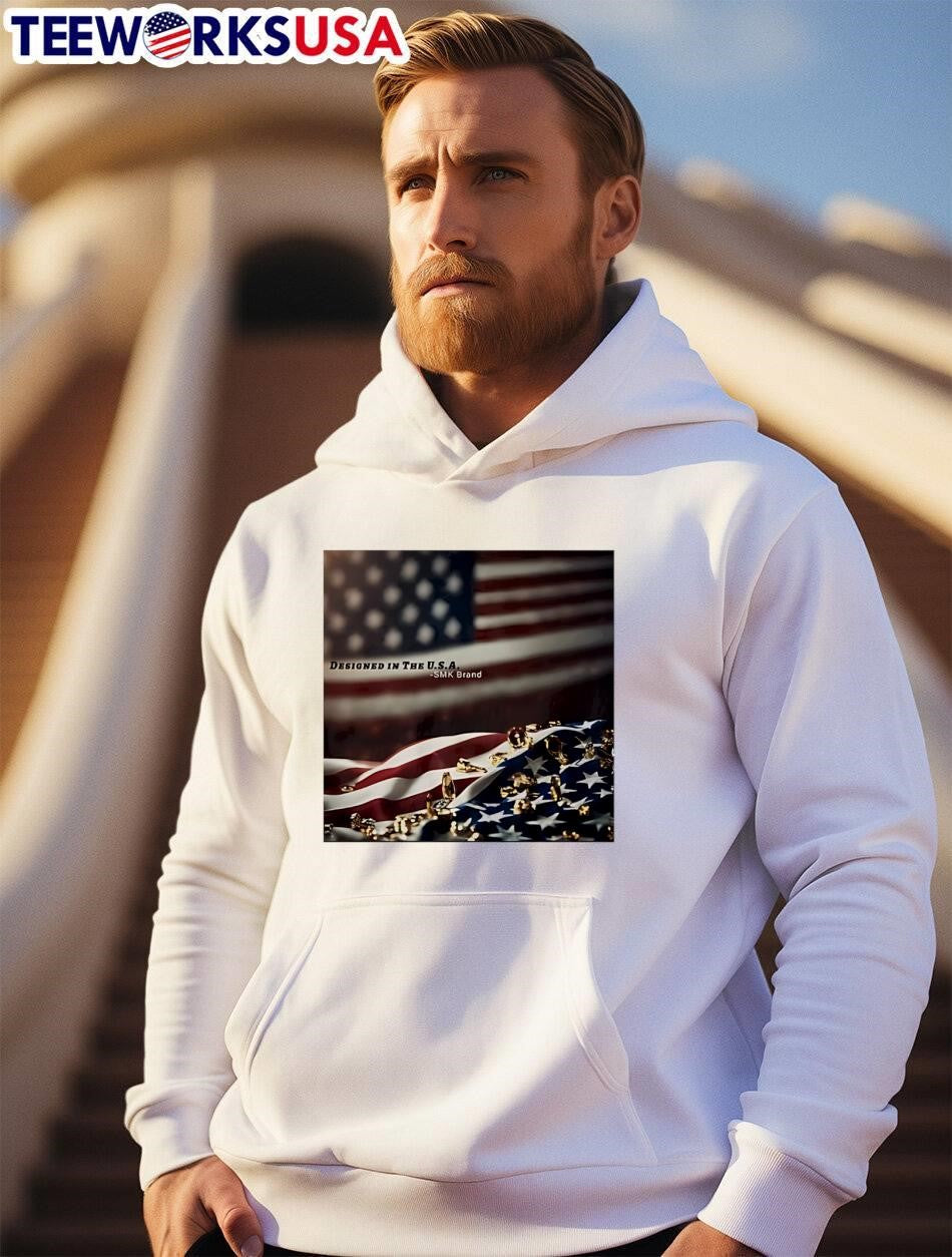 SMK Brand Designed in the USA Flag T-Shirt