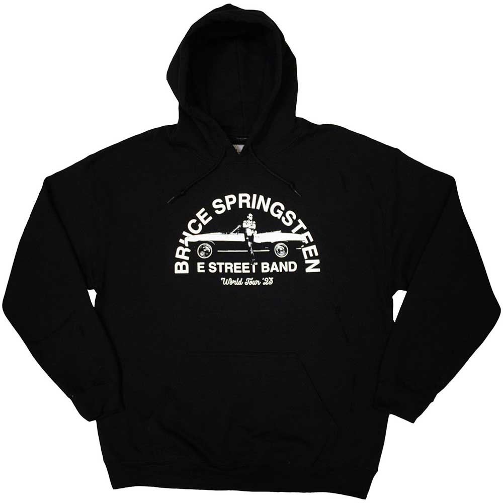 BRUCE SPRINGSTEEN Attractive Hoodie, Tour Ã¢â‚¬Ëœ23 Leaning Car