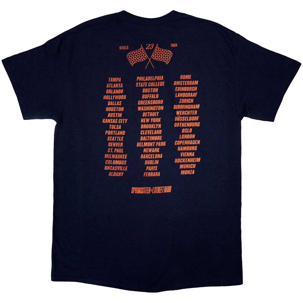 Bruce Springsteen| Official Band  T-Shirt | Tour '23 Guitar (Back Print & Ex-Tour)