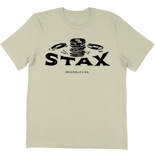 Stax Records Records Logo T-Shirt In Vintage White