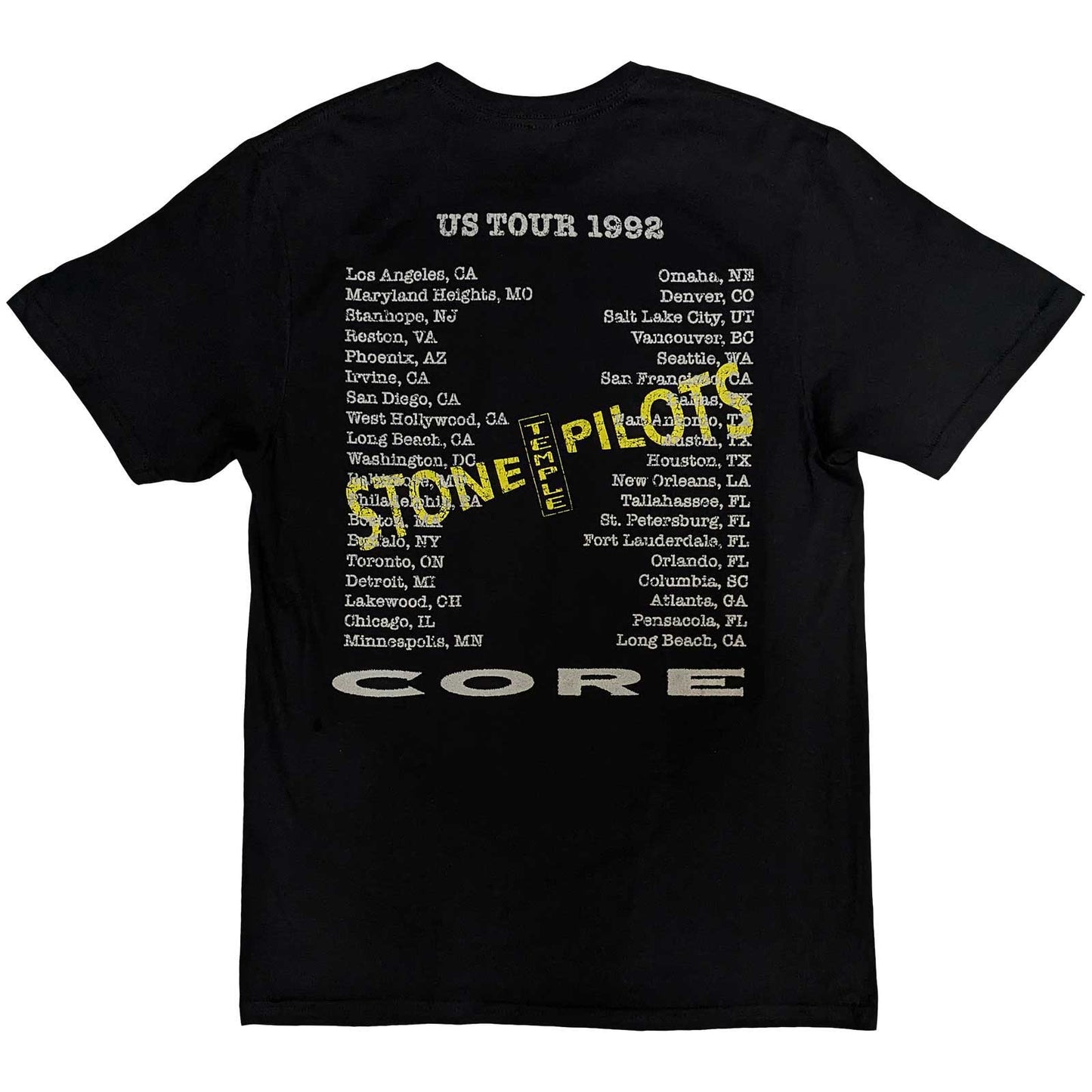 STONE TEMPLE PILOTS Attractive T-Shirt, Core US Tour '92