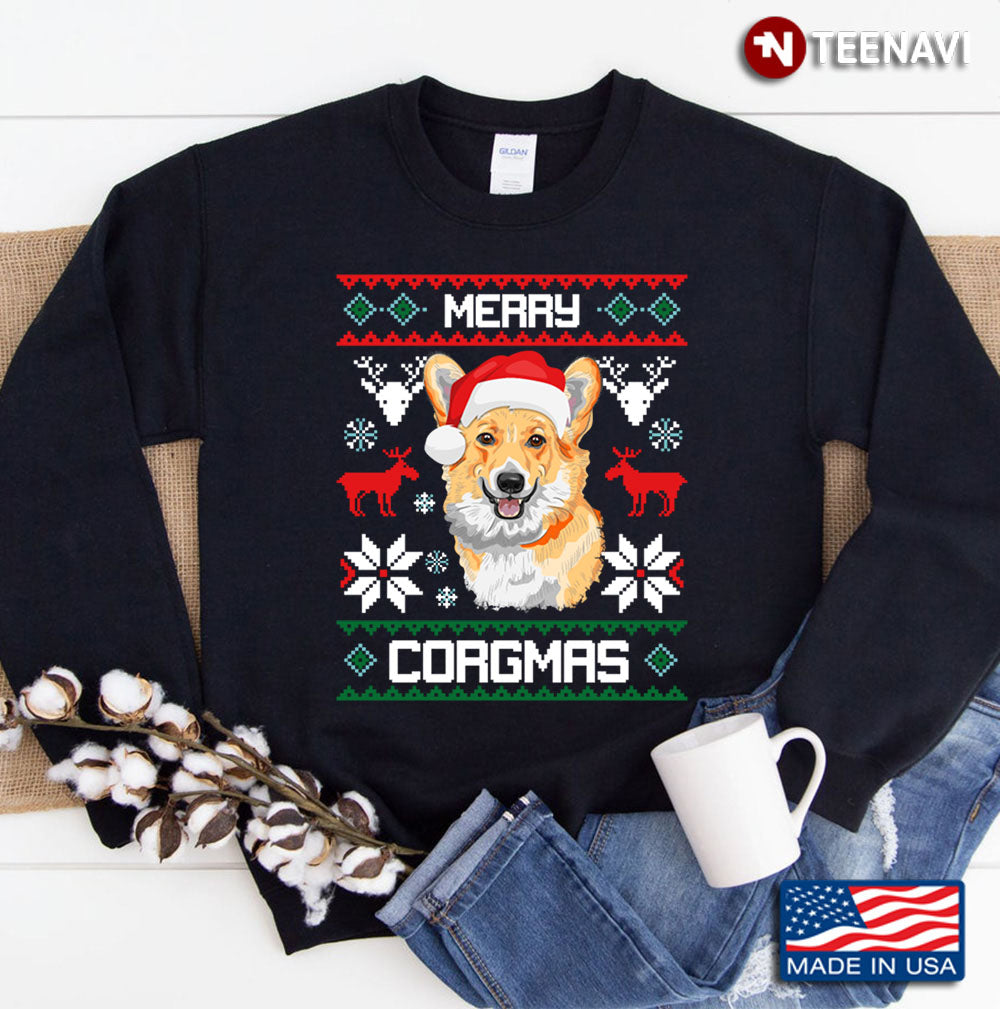 Corgi Christmas Ugly Sweater Sweatshirt