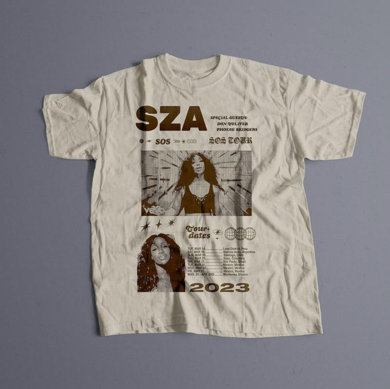 SZA- CTRL T-shirt, sza Graphic Tee, sza Merch, Rap Shirt, SOS, sza unisex gift, Concert T Shirt Menswear Top Underwear...