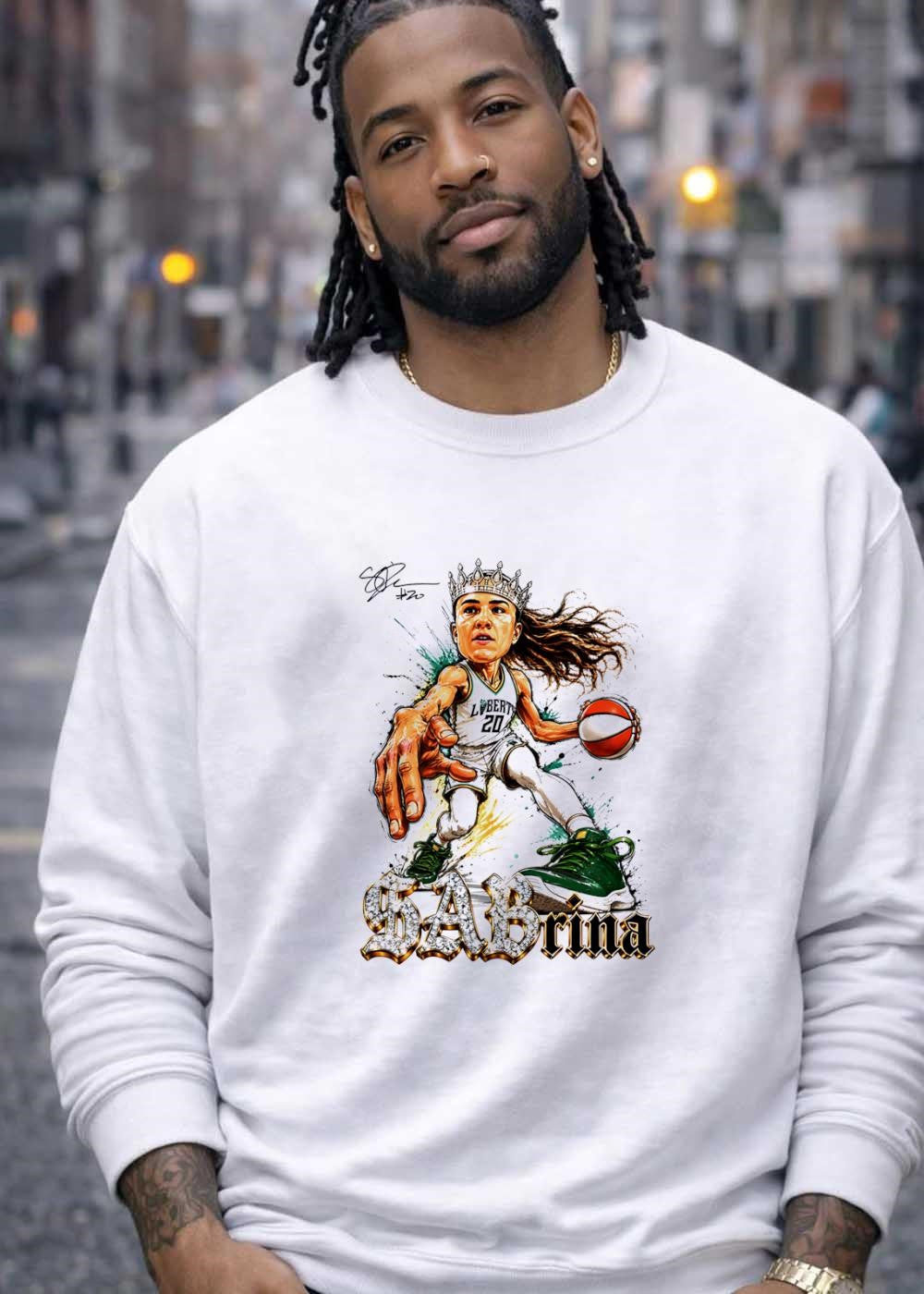 Sabrina 20 Liberty Basketball Art Sabrina T-Shirt