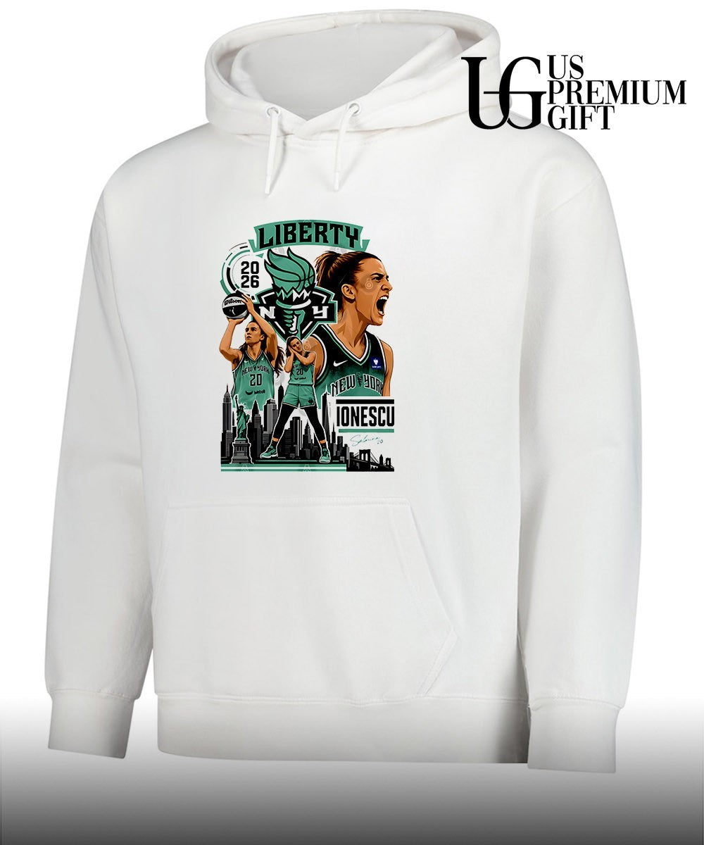 Sabrina Ionescu Clutch Triple Double Premium Contemporary New York Liberty WNBA 2026 shirt