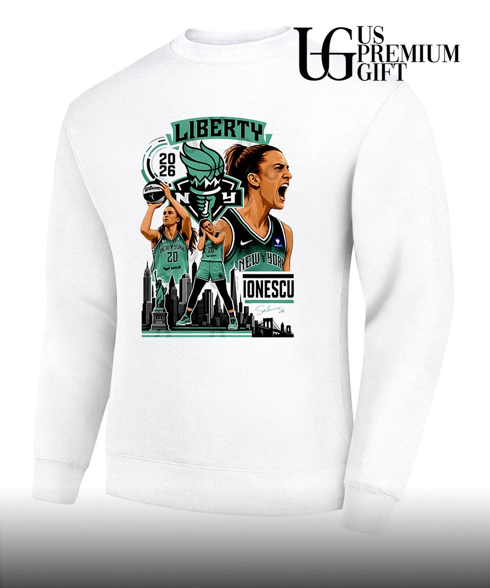 Sabrina Ionescu Clutch Triple Double Premium Contemporary New York Liberty WNBA 2026 shirt