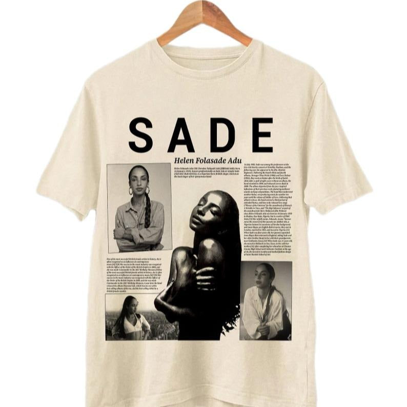 Sade Album T-shirt, Sade Retro Lyric Style Top Graphic Tee, Sade Album Unisex T-shirt, Gift For Fan Hoodie, Sweatshirt