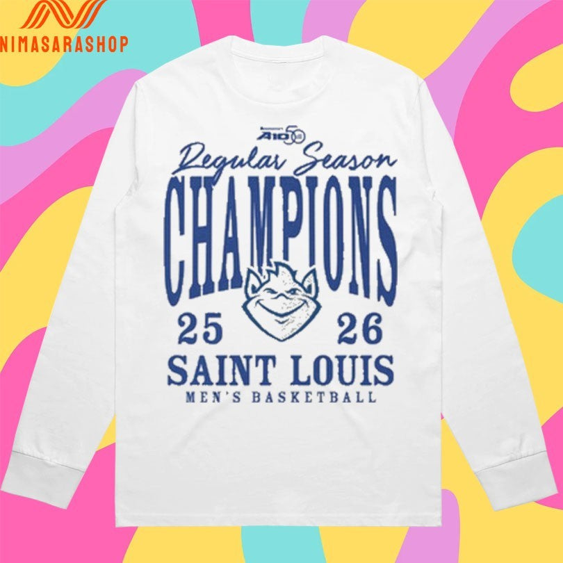 Saint Louis Men’s Basketball Atlantic 10 Regular Season Champions 25-26 Shirts