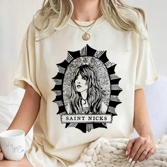 Saint Nicks Shirt, Stevie Nicks Shirt Hoodie, Sweatshirt | UrbanDripWear.com