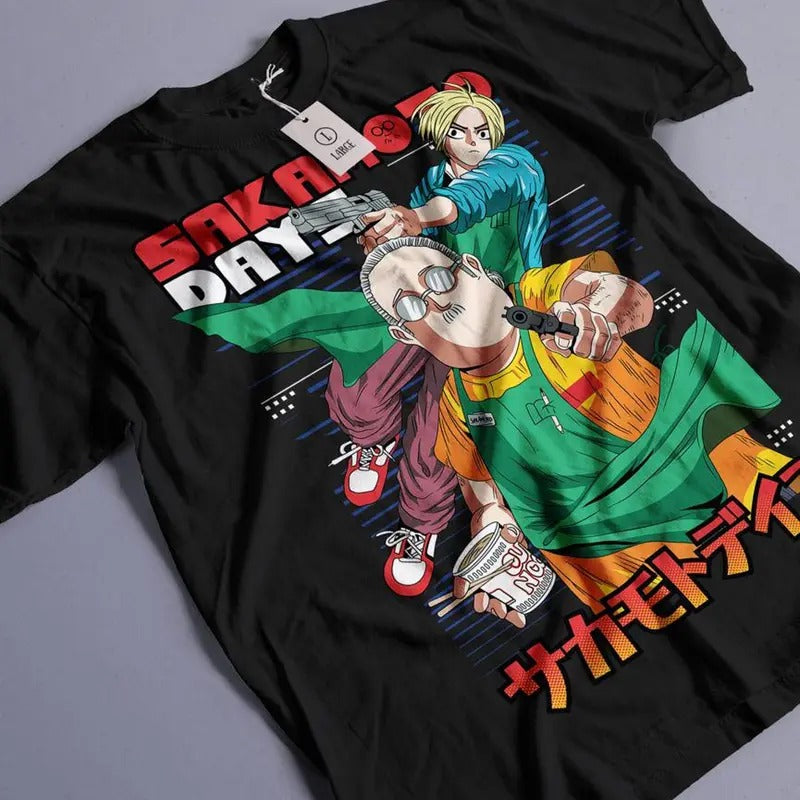 Sakamoto Days Graphic Print Tee, Game Shirt, Anime Shirt, Manga Shirt Hoodie, Sweatshirt | UrbanDripWear.com