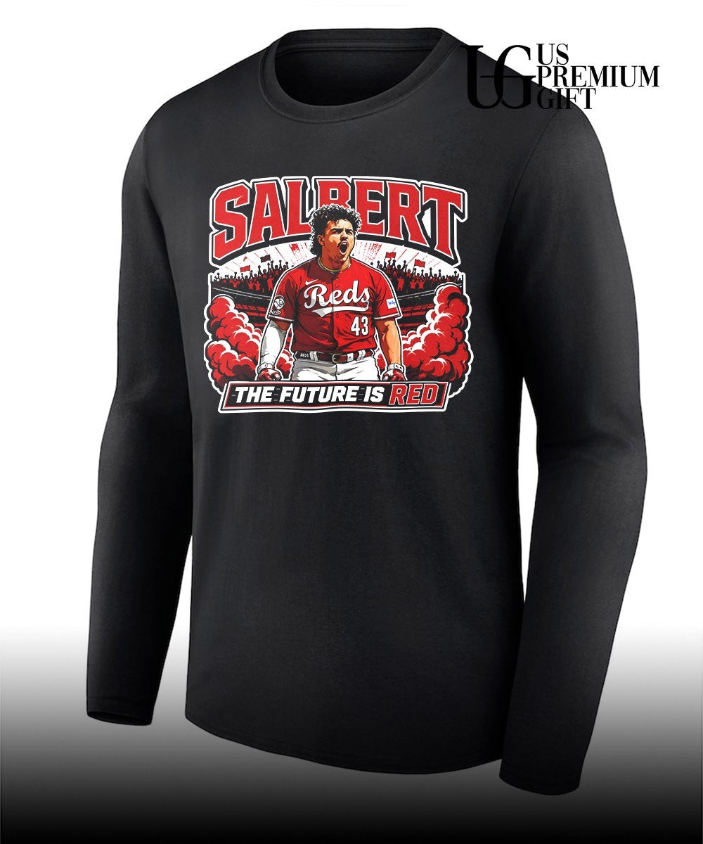 Sal Stewart The Future Is Red Cincinnati Reds baseball shirt