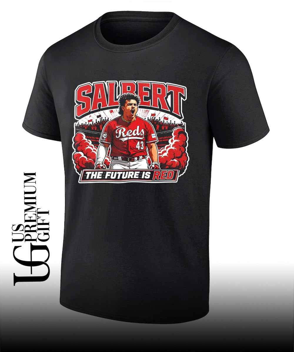 Sal Stewart The Future Is Red Cincinnati Reds baseball shirt