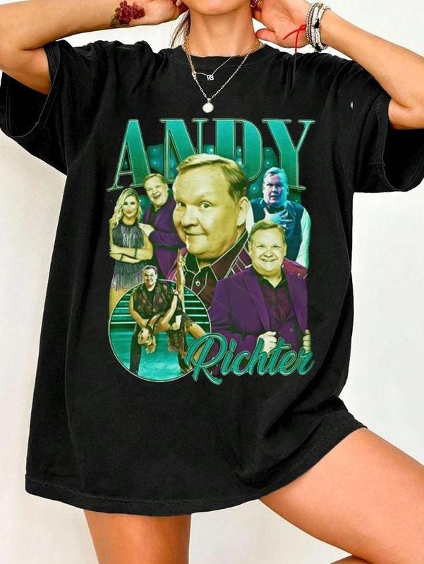 [ Sale Up To 30%] Andy Richter Dwts 2025, Andy & Emma Slater Dancing With The Stars T-Shirt, Dancing With The Stars Tee,...