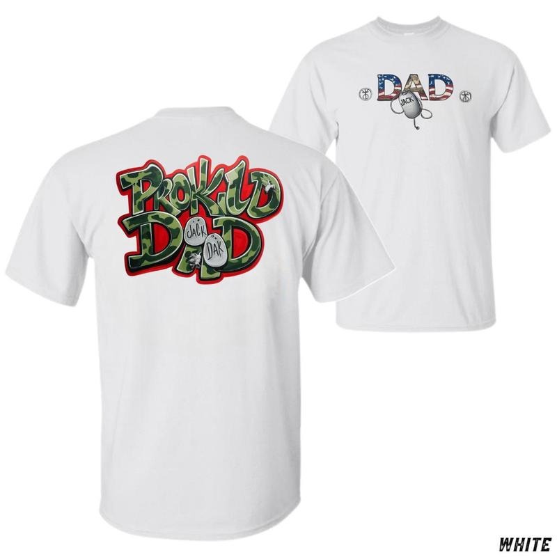 Proud Dad Jack Camo Design Short-sleeve T-shirt Soft Fabric Unisex Casual Wear For Springsummer Holiday Gifts Menswear...