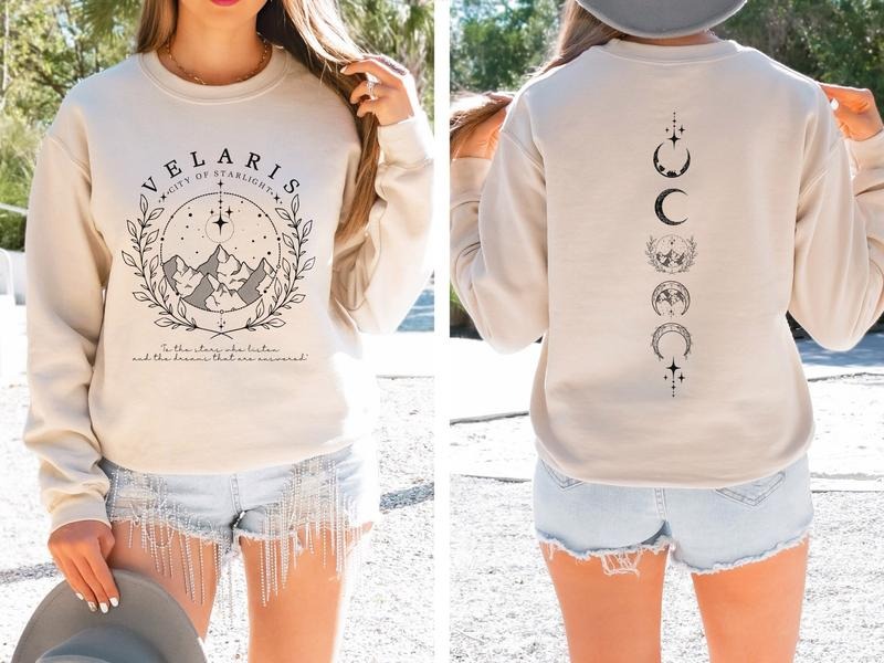 [Made In USA][Tax-Free ] Acotar Velaris Sweatshirt, Velaris City Of Starlight sweater, The Night Court Shirt, SJM Merch...