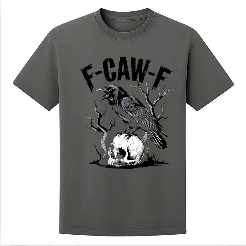 (Comfort.Colors) Black Crow, F-Caw-F Funny Black Bird T-Shirt Hoodie, Sweatshirt | UrbanDripWear.com