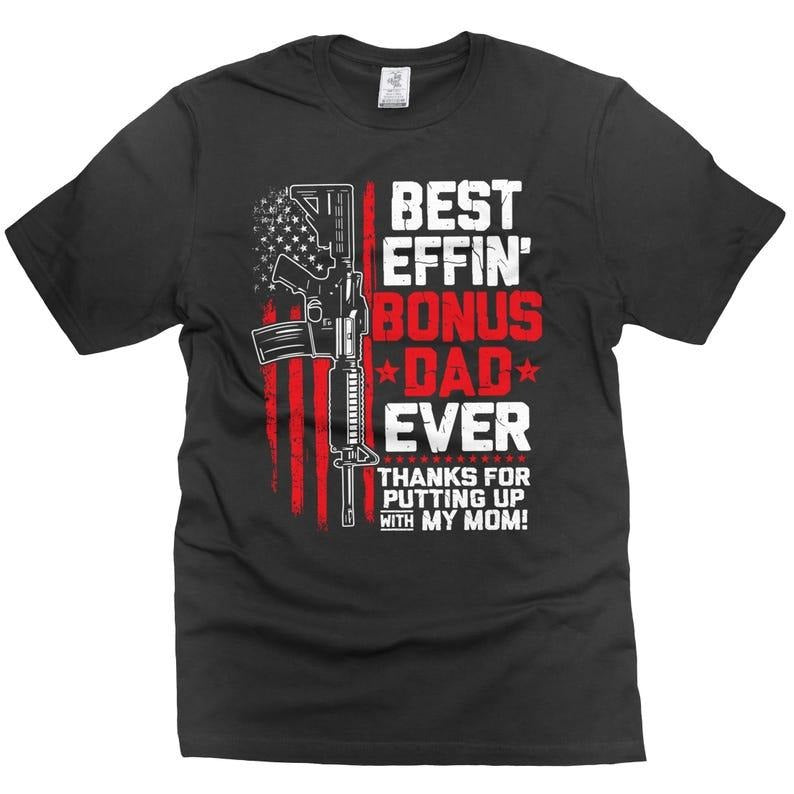 Father's Day best bonus dad tee shirt Men's Step dad funny tee shirt dad gifts Hoodie, Sweatshirt | UrbanDripWear.com