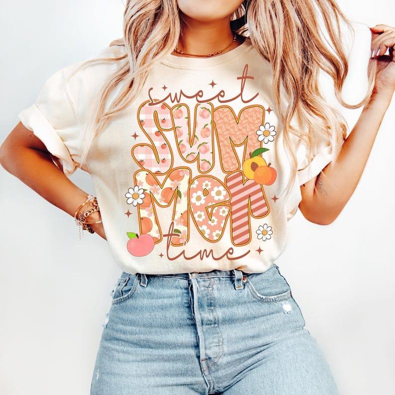 Sweet Summer Time T-Shirt, Trendy Summer Vibes T-Shirt, Coquette Summer T-Shirt Hoodie, Sweatshirt | UrbanDripWear.com