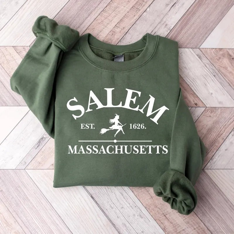 Salem Massachusetts, Halloween Sweatshirt, Hocus Pocus sweatshirt, Halloween sweatshirt T-Shirts, Hoodie | UrbanDripWear.com