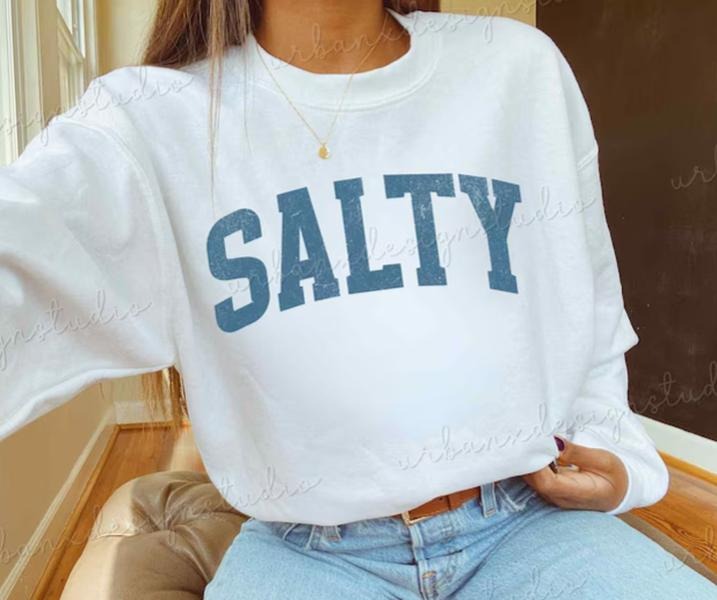 Salty Mama Beach Vacation Sweatshirt, Sea Coastal Shirt, Summer tshirt, Vacation Outfit Hoodie | UrbanDripWear.com
